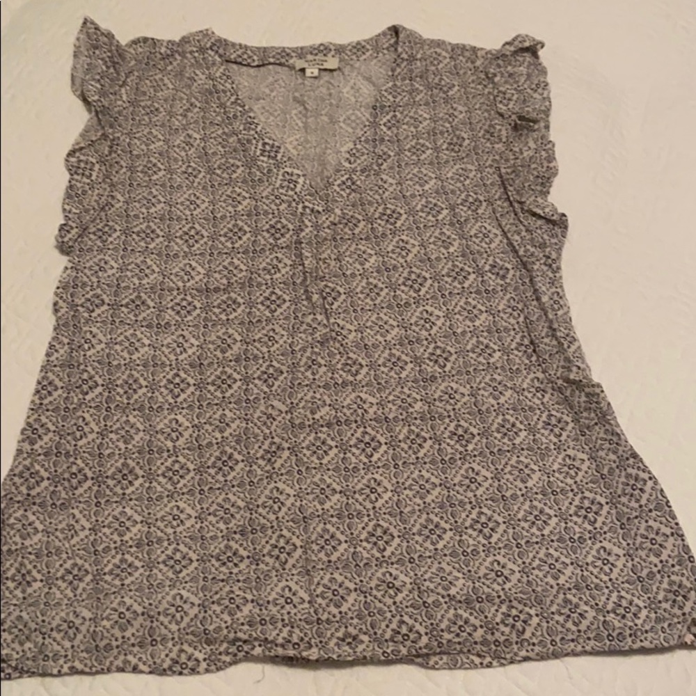 Grey and Cream Top